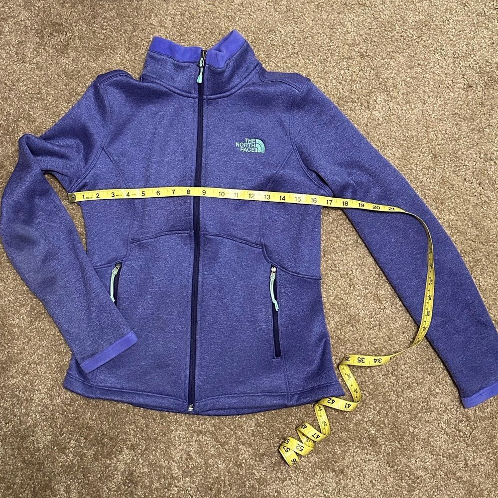 North Face fleece lined athletic zip top